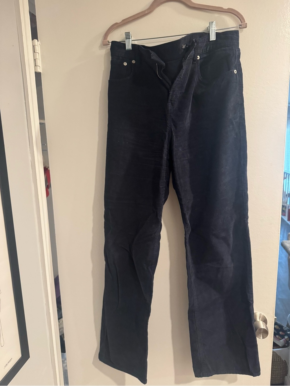 J.Crew Women's Navy Corduroy Pants Size 29 | Classic Straight Fit